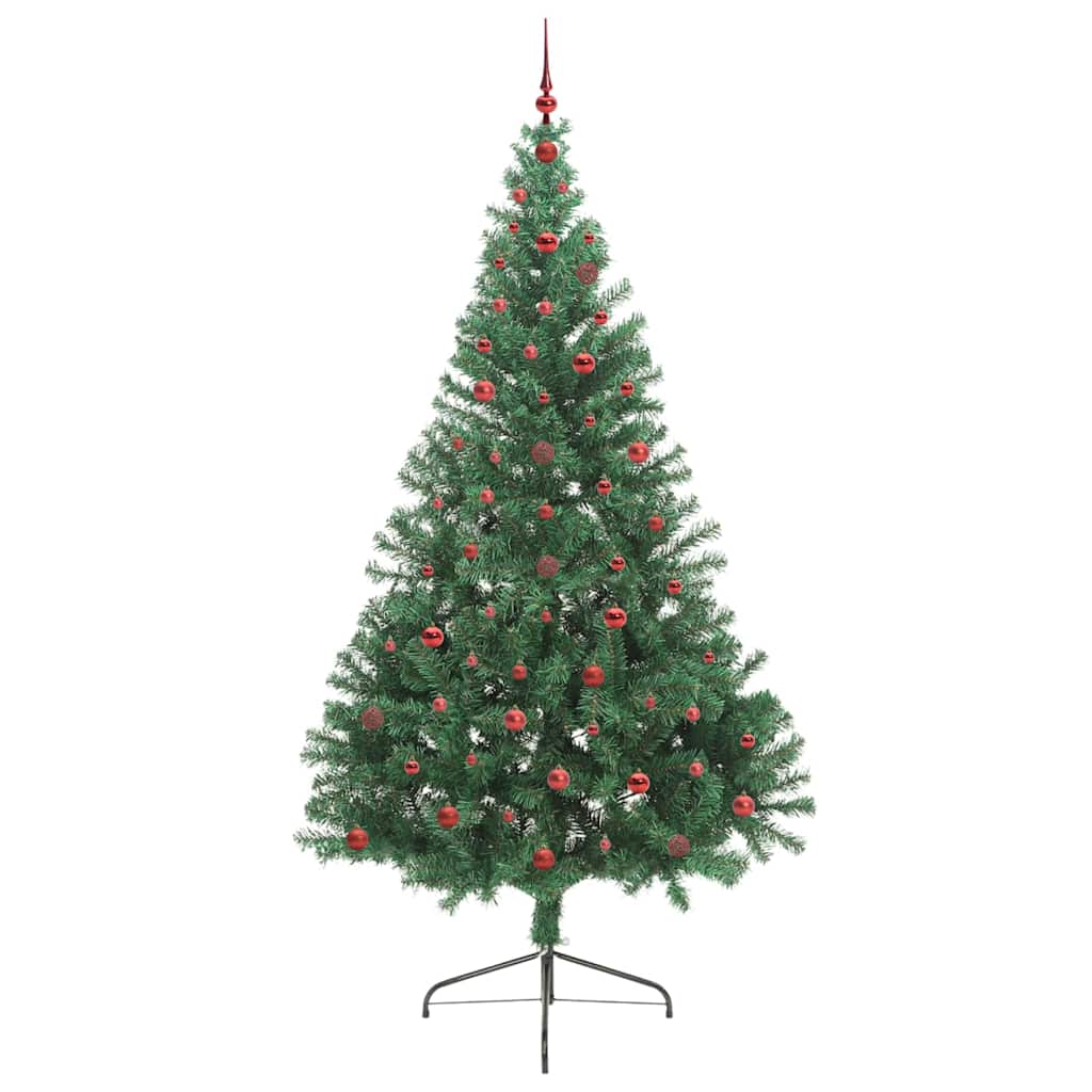 Artificial Pre-Lit Christmas Tree Green 240 cm PVC