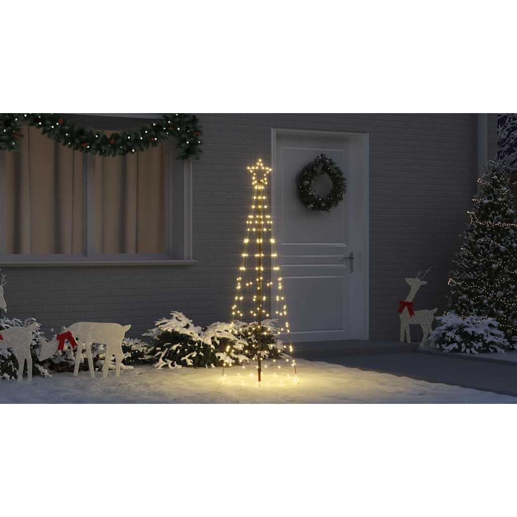 LED Kalėdinė eglutė su žemės kuoleliais Šilta balta 250 cm