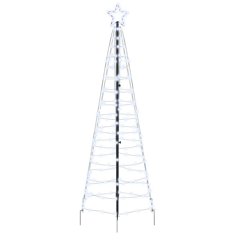 LED Christmas Tree HOLLOW EVERGREEN, with ground stakes Cold White 250 cm.