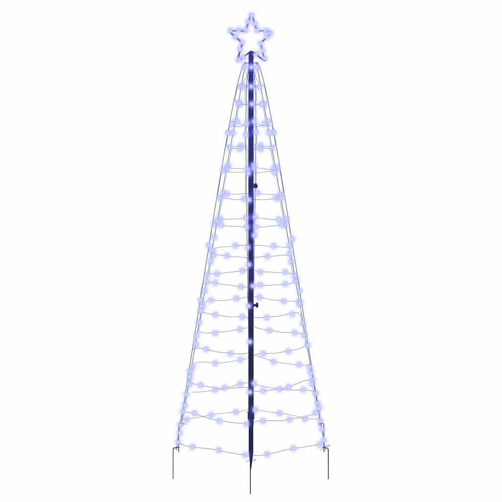 LED Ziemassvētku eglīte HOLLOW EVERGREEN, ar zemes mietiņiem Zila 250 cm. Dzelzs