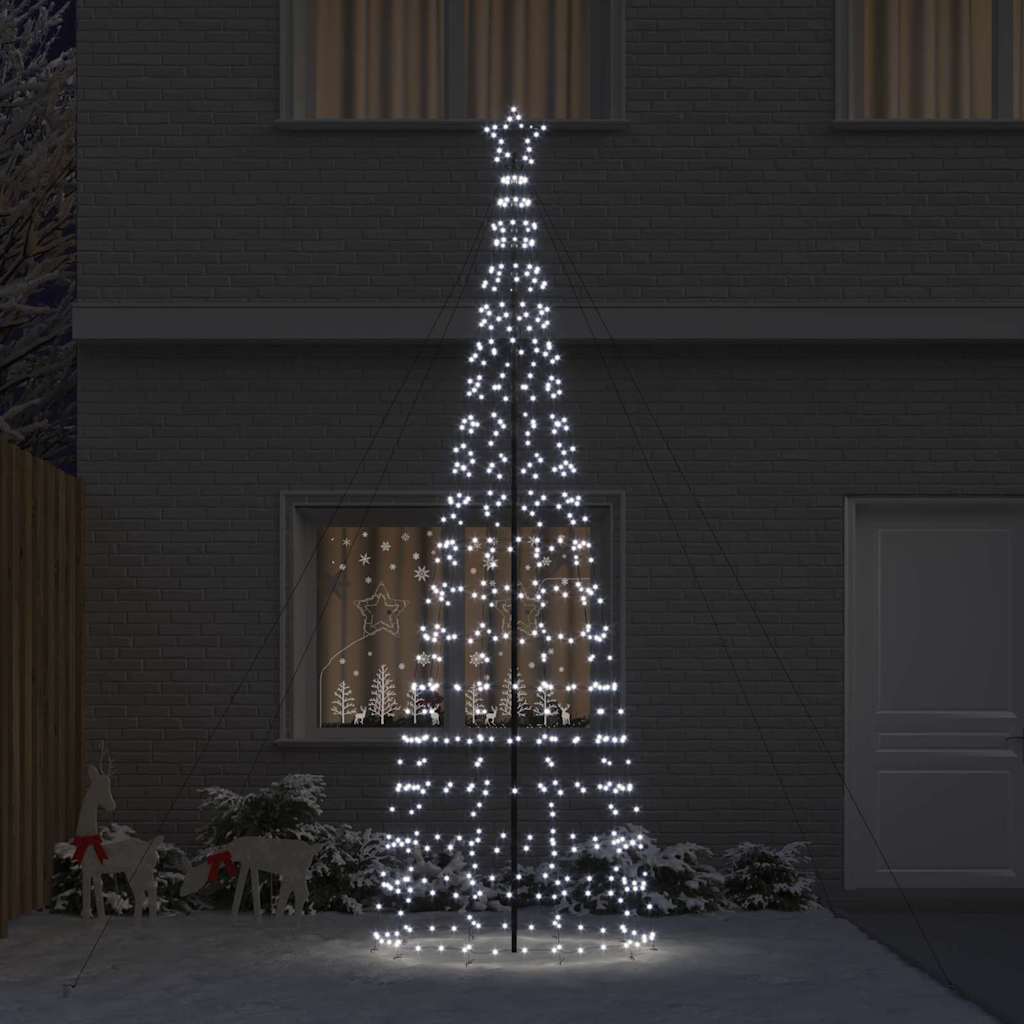 LED Kalėdų medis EKENAS 400 cm 800 LED Šalta balta Plienas