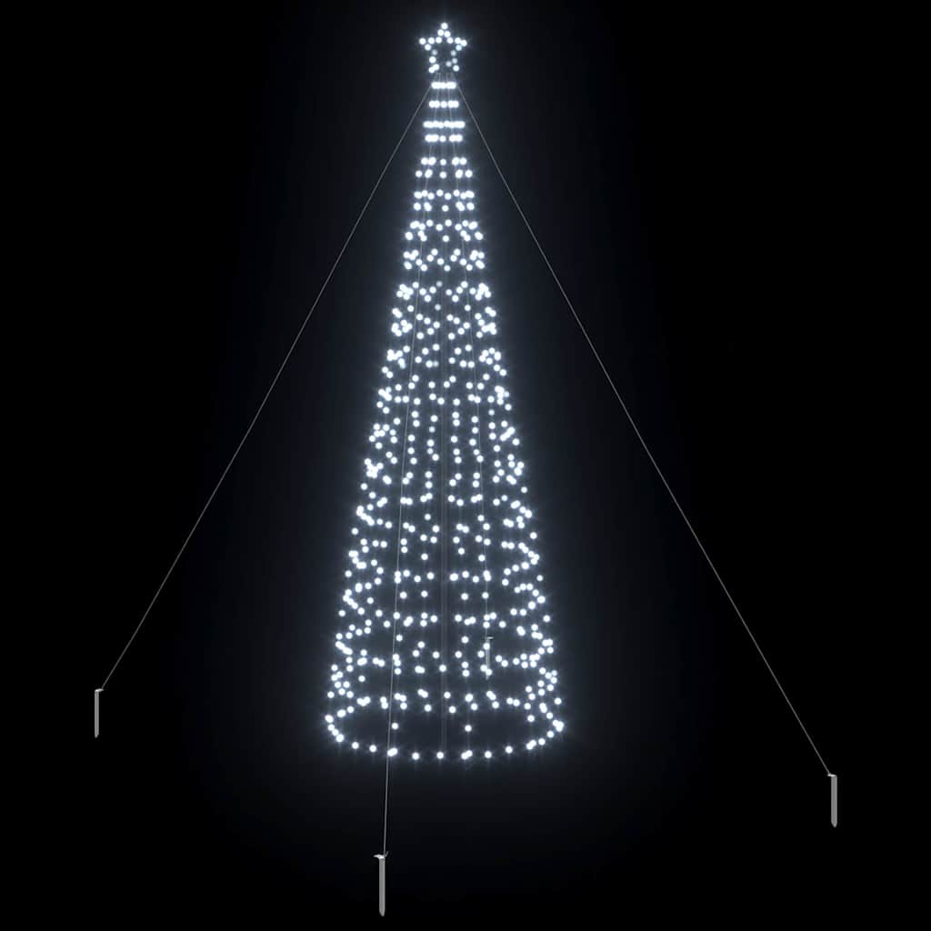 LED Kalėdų medis EKENAS 400 cm 800 LED Šalta balta Plienas