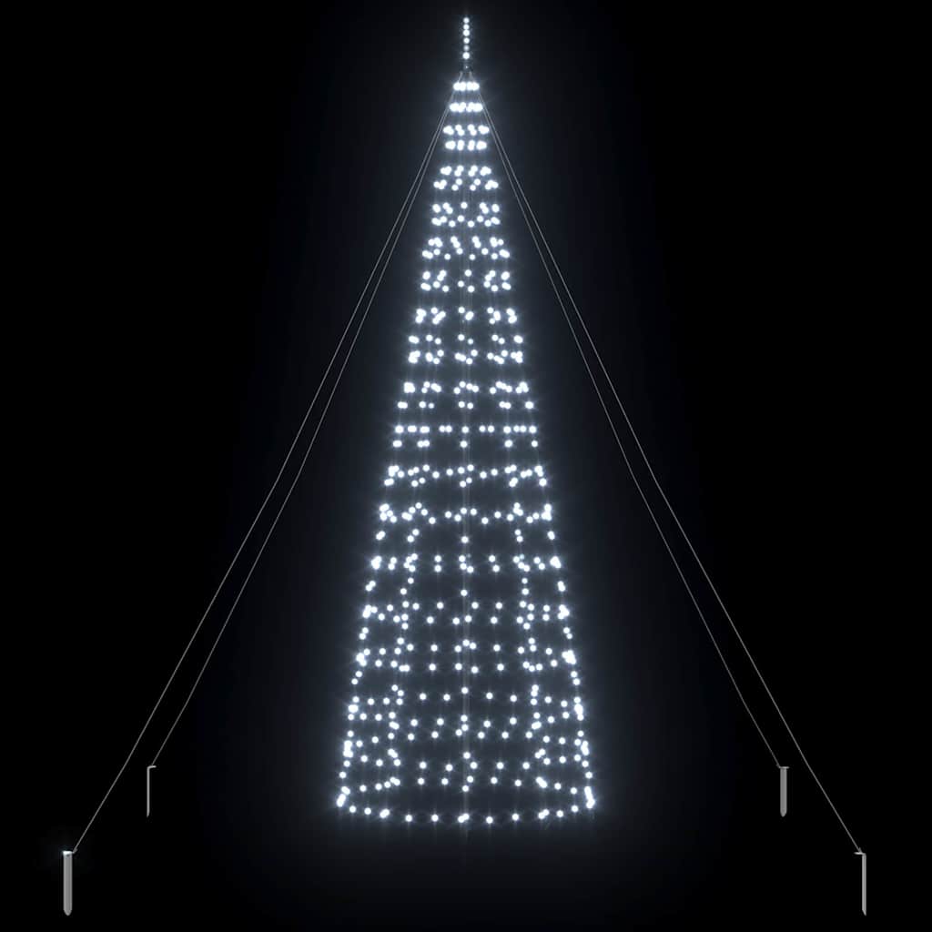LED Kalėdų medis EKENAS 400 cm 800 LED Šalta balta Plienas
