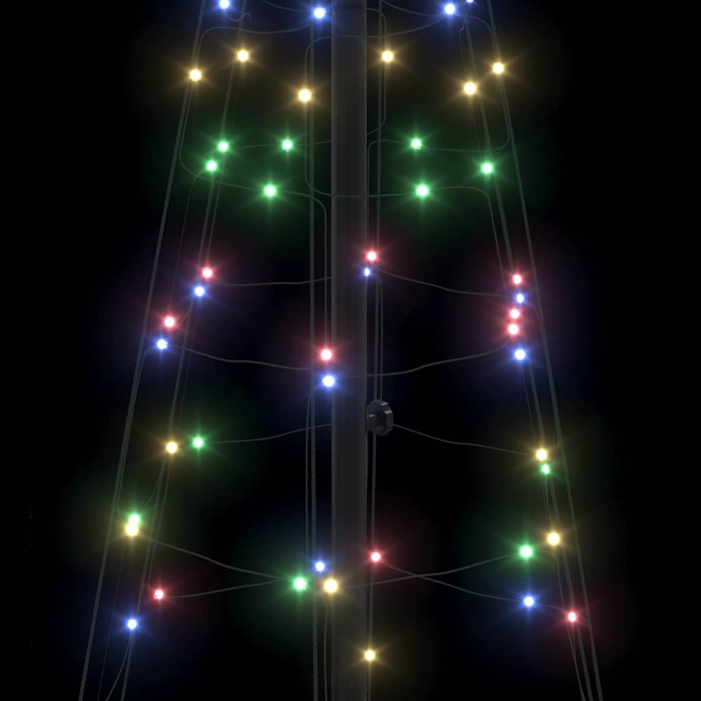 LED Kalėdų medis EKENAS 250 cm 390 LED Įvairių spalvų Plienas