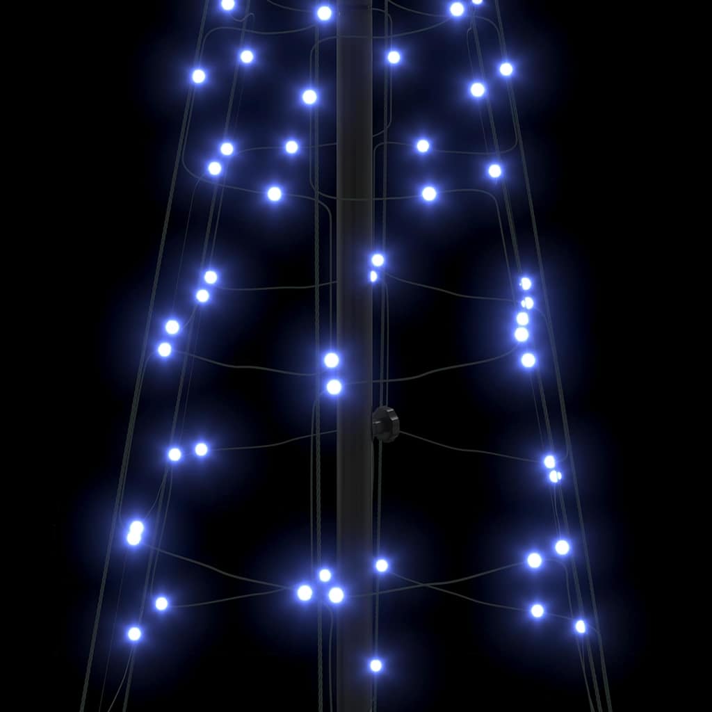 LED Kalėdų medis EKENAS 250 cm 390 LED Mėlyna Plienas Mėlyna