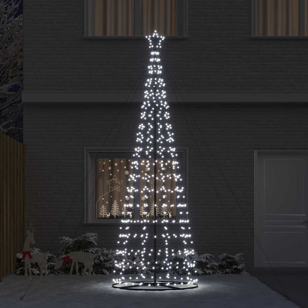 LED Kalėdų medis EKENAS 400 cm 800 LED Šalta balta Plienas