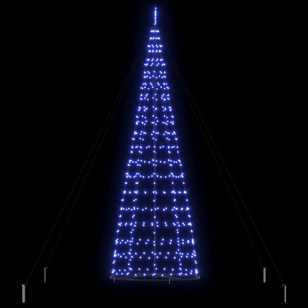 LED Kalėdų medis EKENAS 400 cm 800 LED Mėlyna Plienas Mėlyna