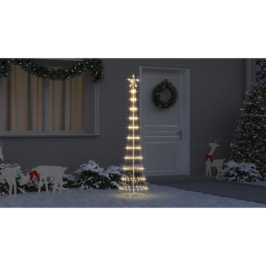 LED Kalėdų medis s stovu Šilta balta 51 x 51 x 190 cm metalas