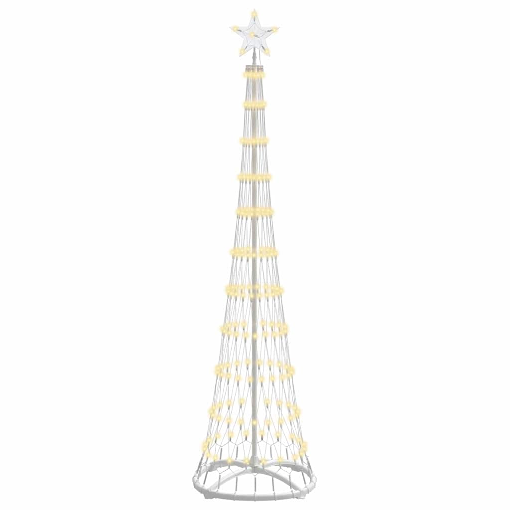 LED Ziemassvētku egle ar statīvu Silti balta 51 x 51 x 190 cm metāls