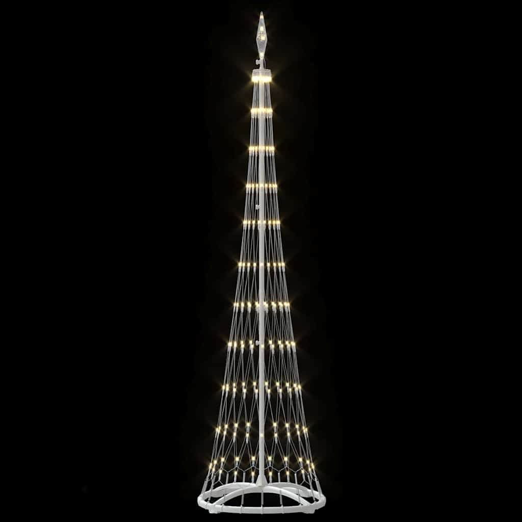 LED Ziemassvētku egle ar statīvu Silti balta 51 x 51 x 190 cm metāls
