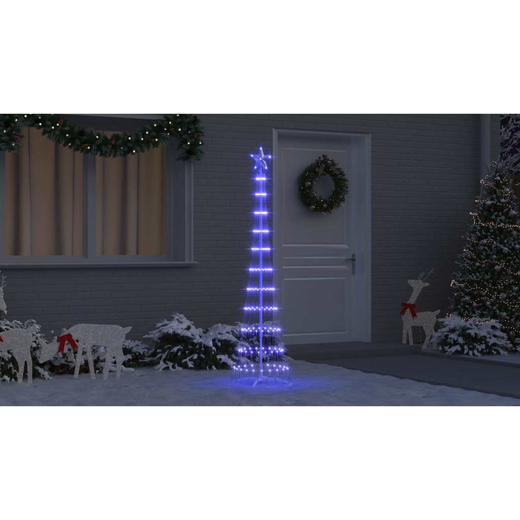 LED Kalėdų medis WINTER WINTER, su 230 LED Mėlyna 51 x 51 x 190 cm. metalas