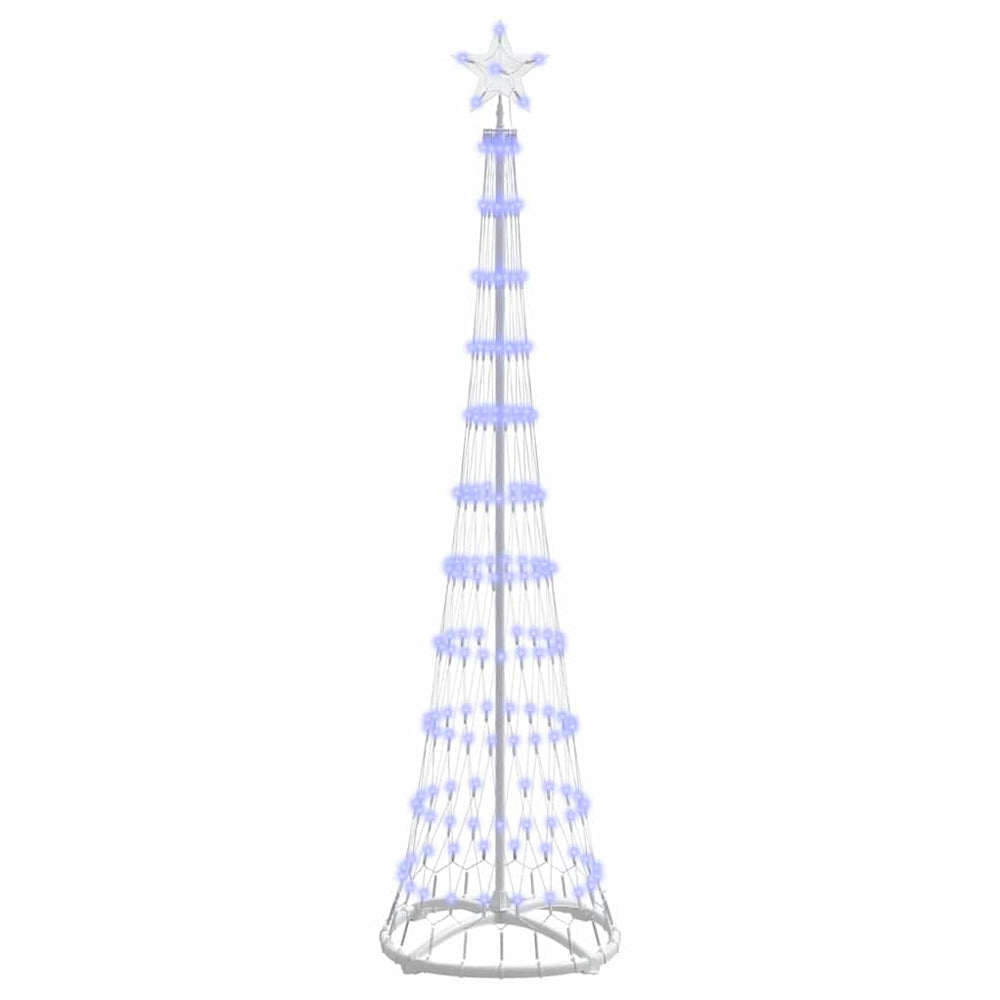 LED Christmas tree WINTER WINTER, with 230 LED Blue 51 x 51 x 190 cm. metal