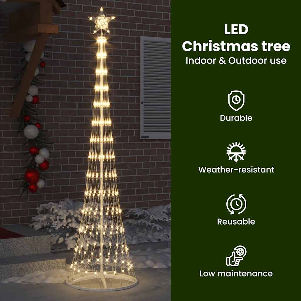 LED Kalėdų medis WINTER WINTER, stovu Šilta balta 70 x 70 x 250 cm. metalas