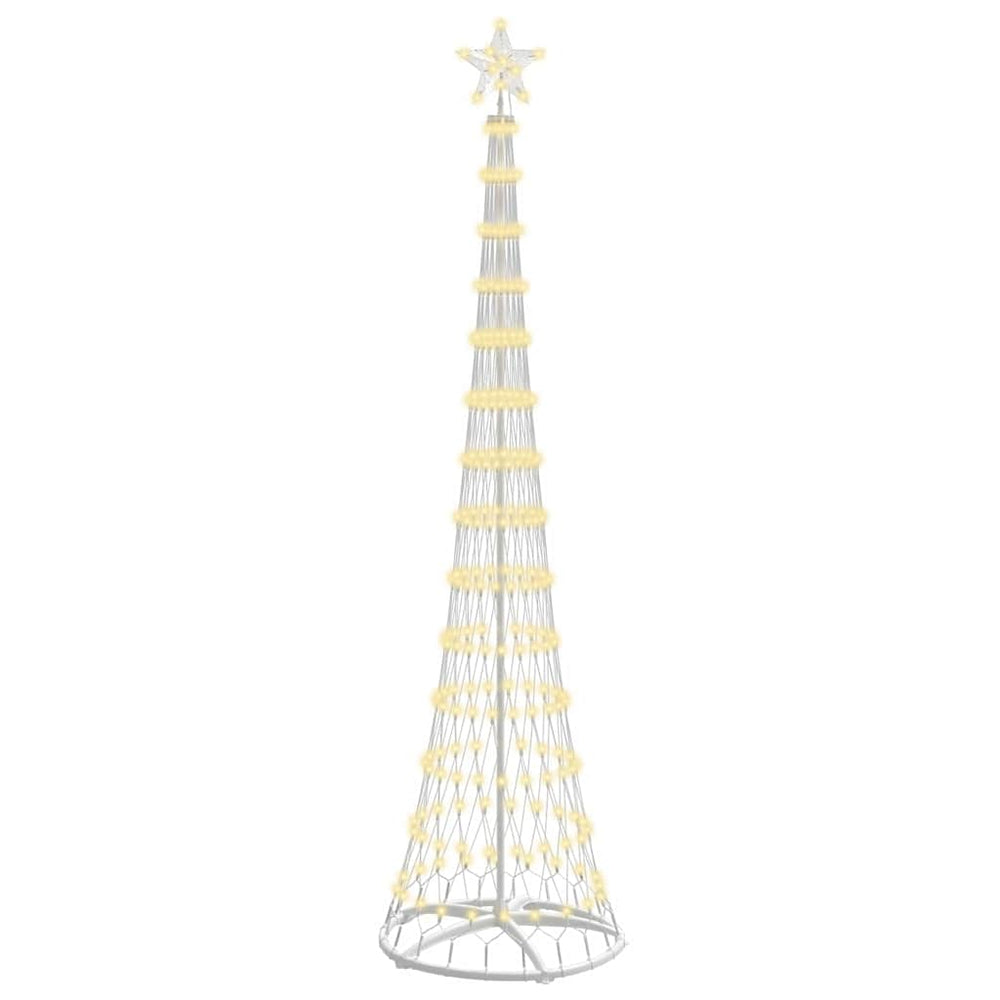 LED Ziemassvētku eglīte WINTER, ar statīvu, silti balta, 70 x 70 x 250 cm, metāls