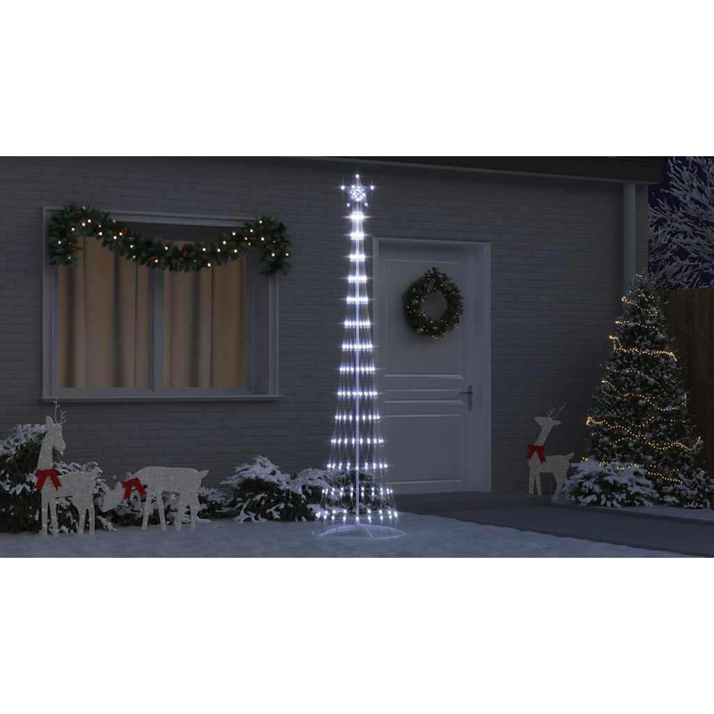LED Kalėdų medis WINTER WINTER, stovu Šalta balta 70 x 70 x 250 cm. metalas