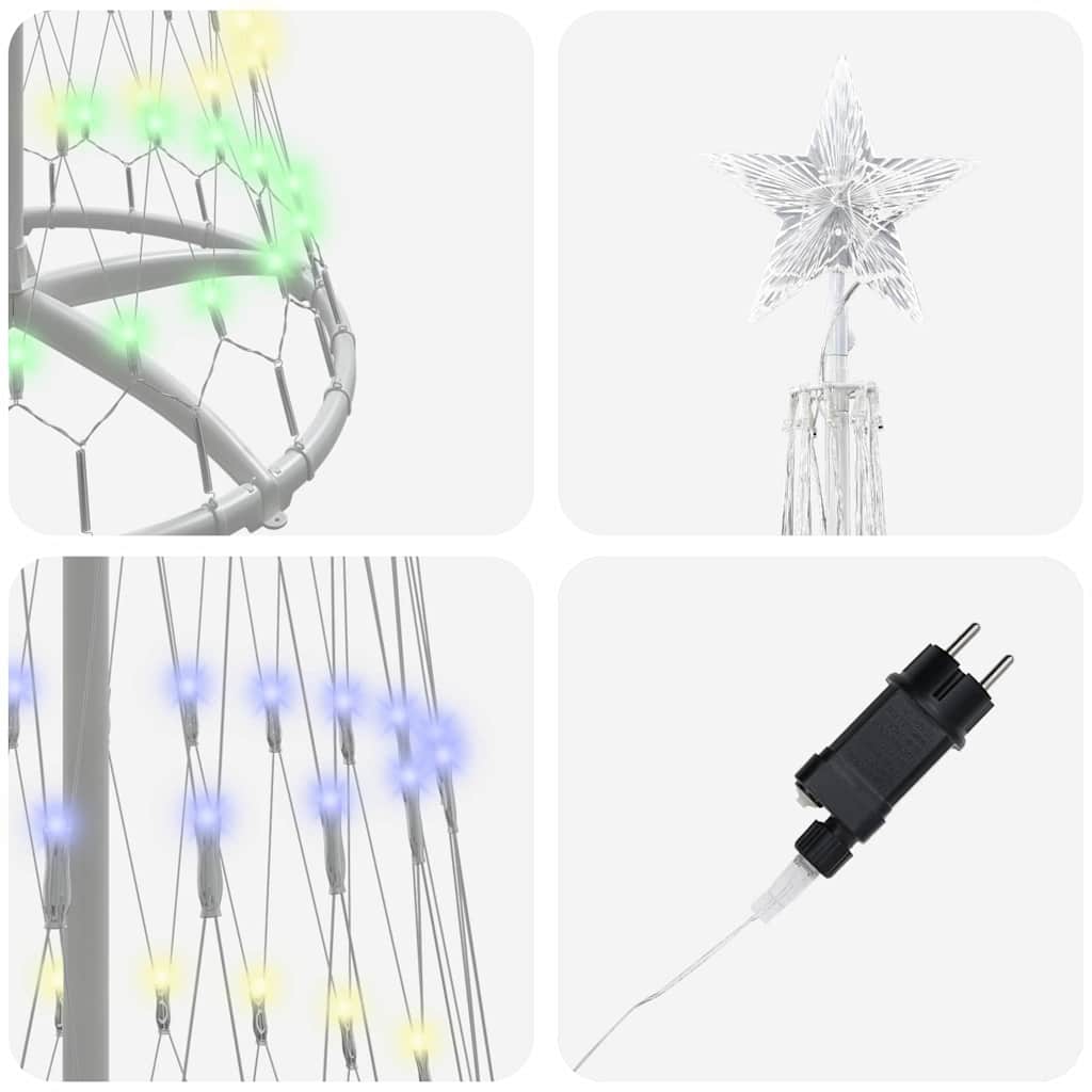 LED Kalėdų medis WINTER WINTER, Įvairiaspalvis 70 x 70 x 250 cm. metalas