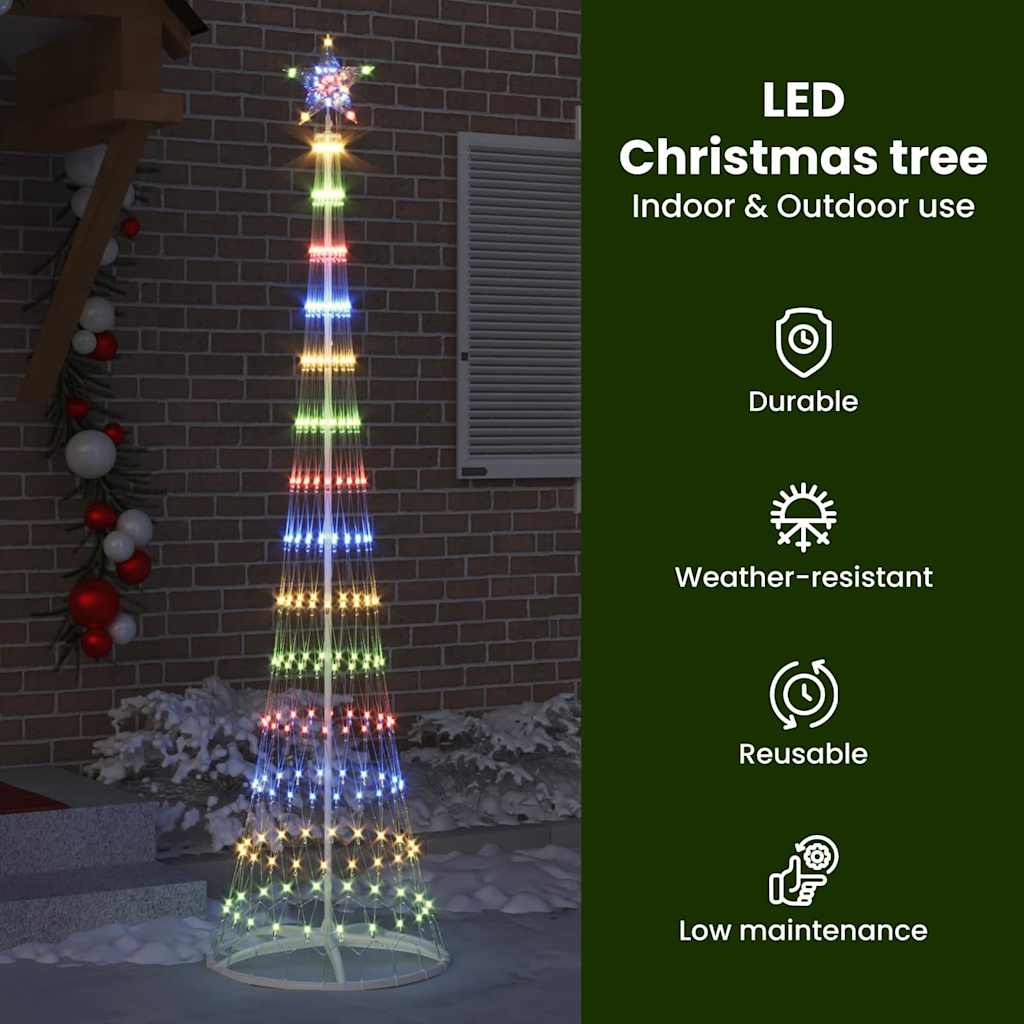 LED Kalėdų medis WINTER WINTER, Įvairiaspalvis 70 x 70 x 250 cm. metalas