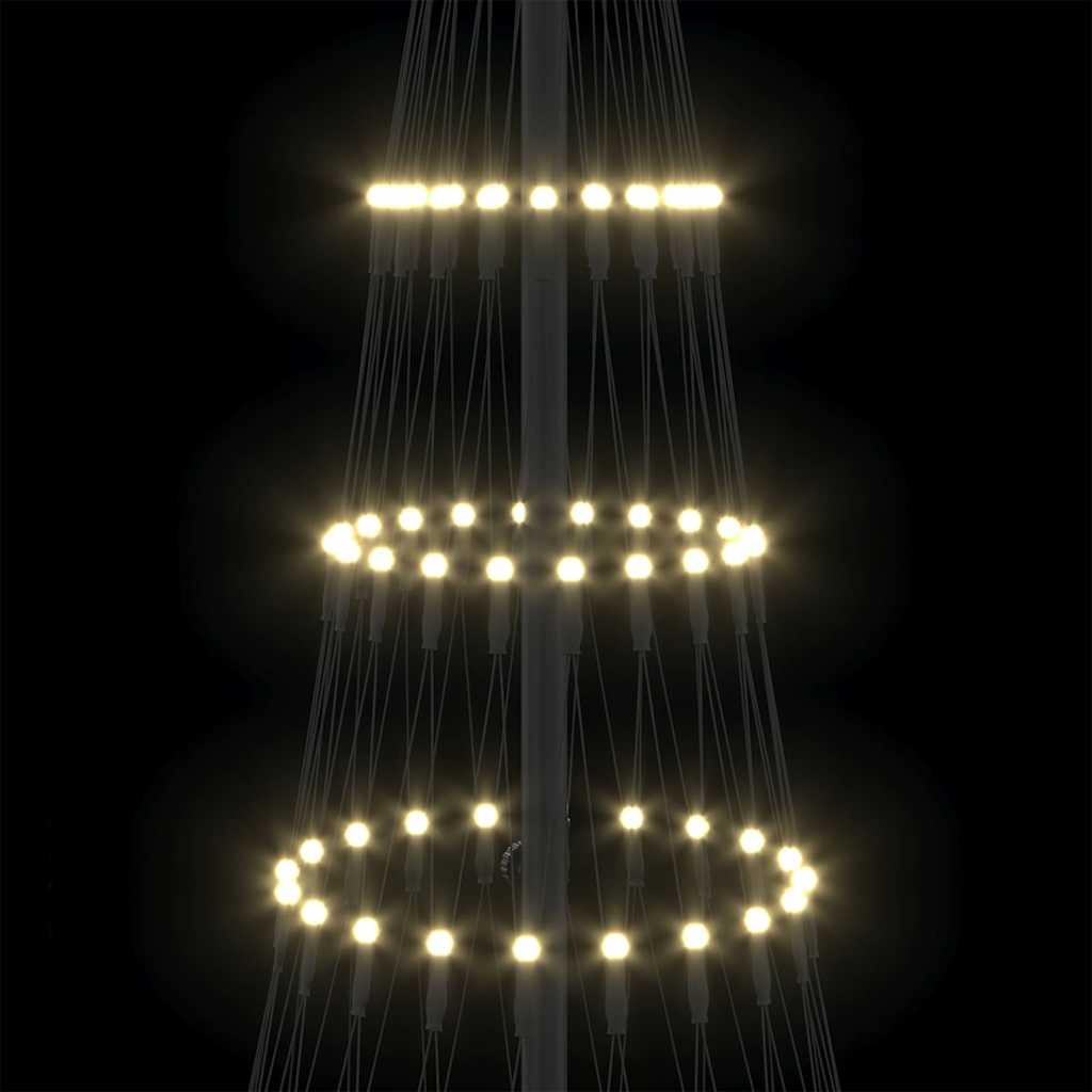 LED Kalėdų medis Šilta balta 184,5 cm metalas