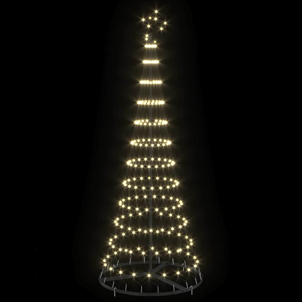 LED Kalėdų medis Šilta balta 184,5 cm metalas