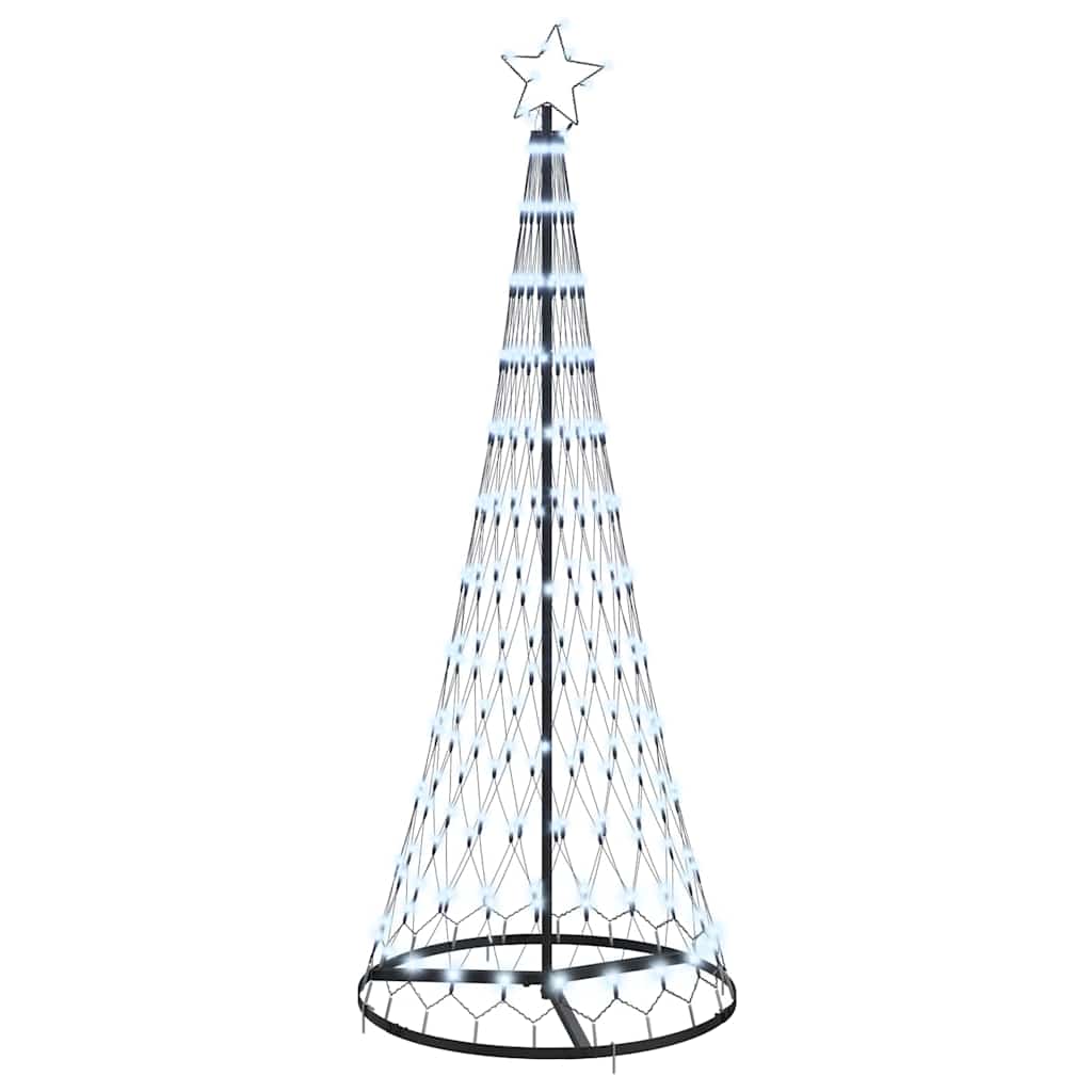 LED Kalėdų medis Šaltas baltas 184,5 cm metalas