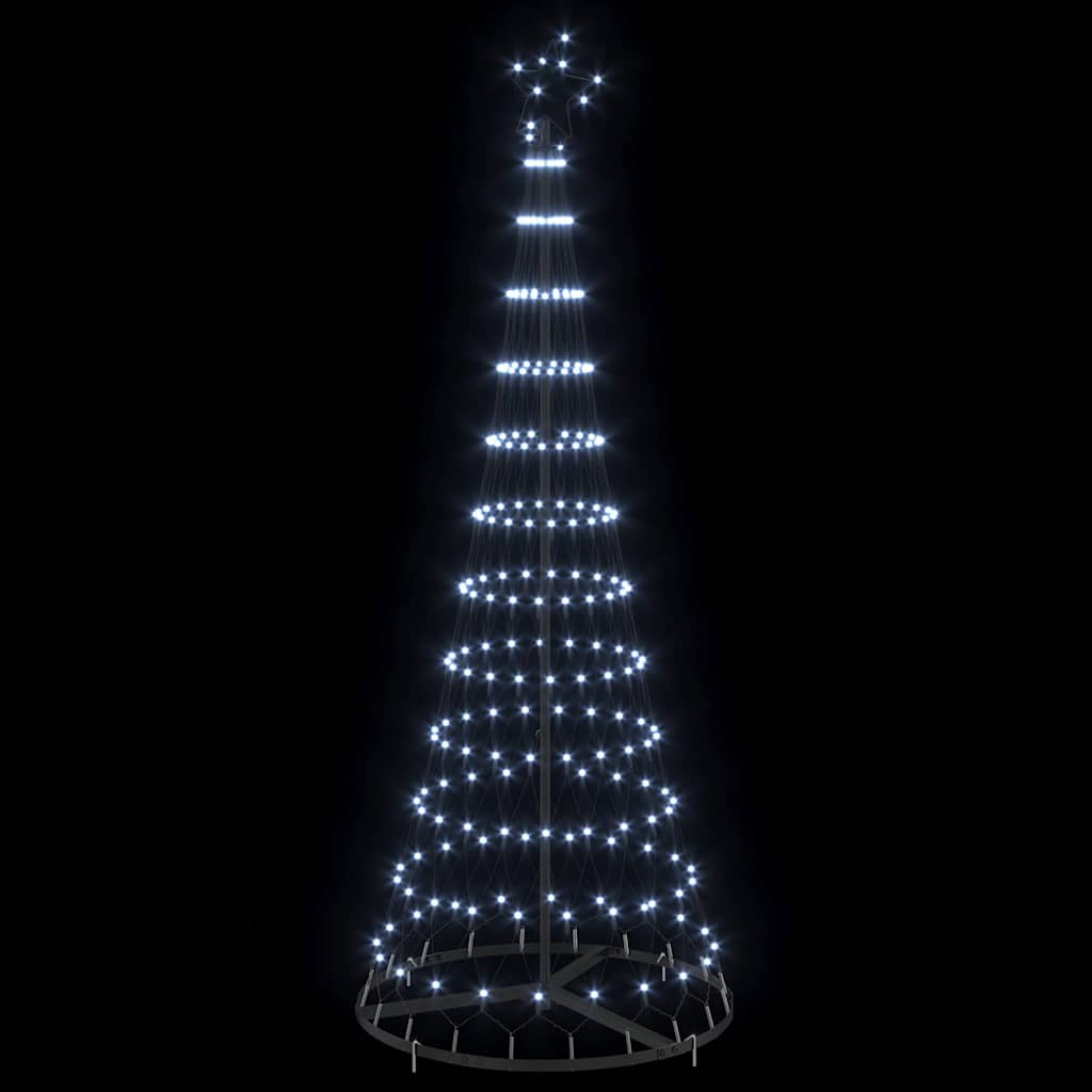 LED Kalėdų medis Šaltas baltas 184,5 cm metalas