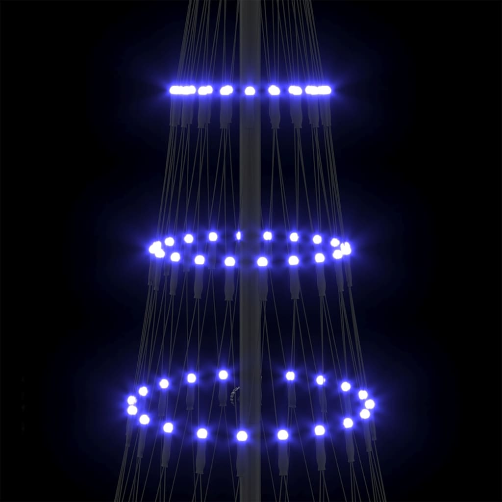 LED Kalėdų medis Mėlyna 184,5 cm metalas