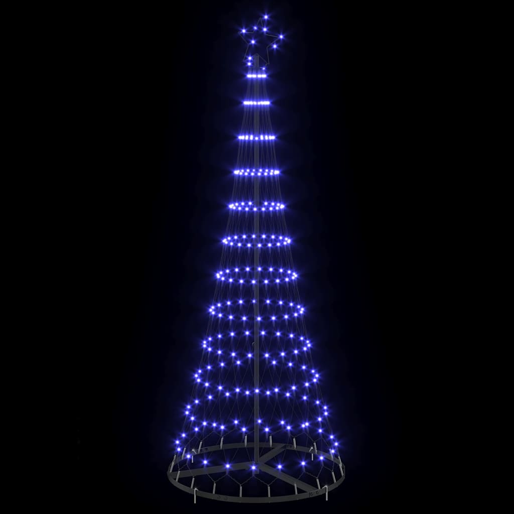 LED Kalėdų medis Mėlyna 184,5 cm metalas