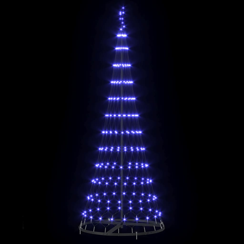 LED Kalėdų medis Mėlyna 184,5 cm metalas