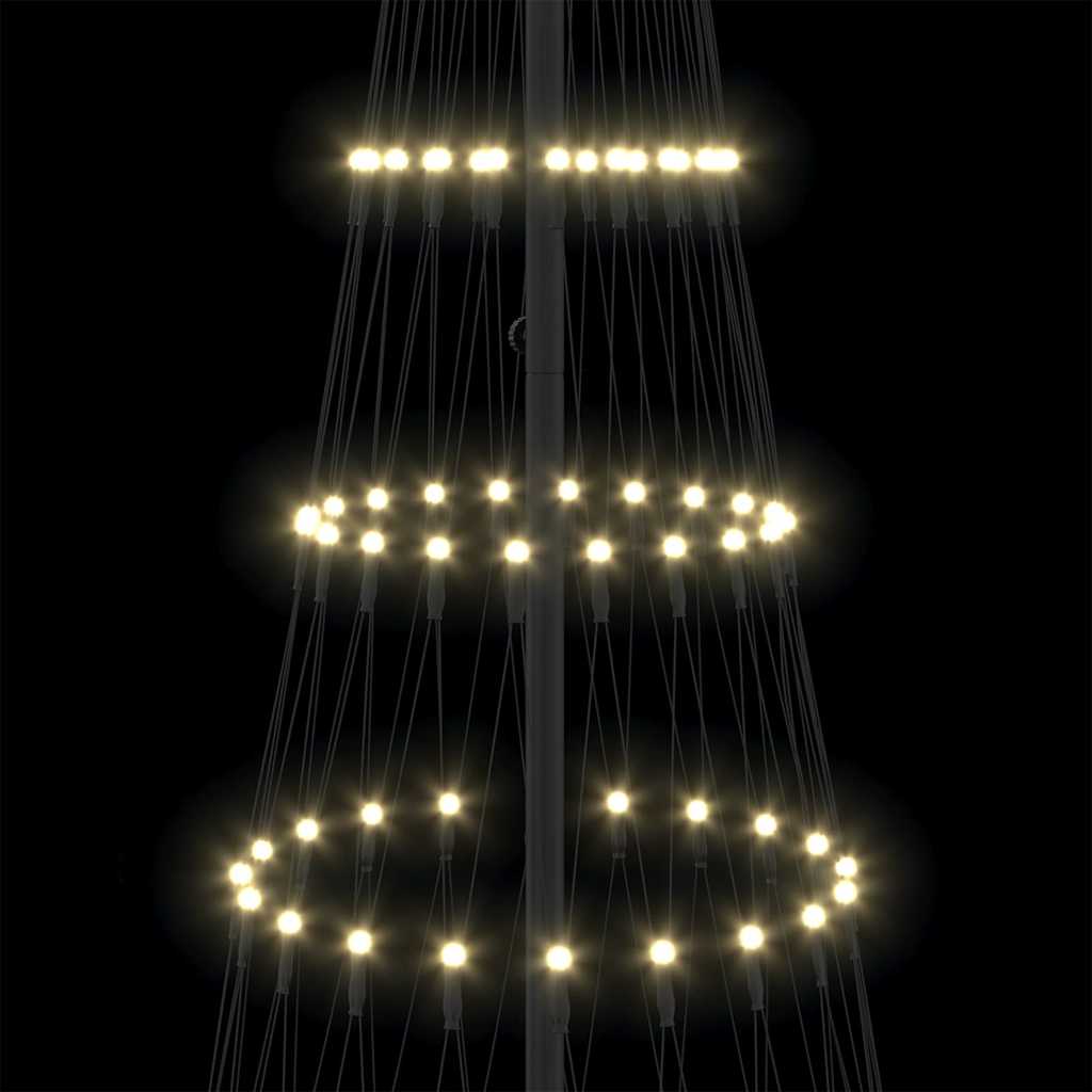 LED Kalėdų medis Šilta balta 250 cm metalas