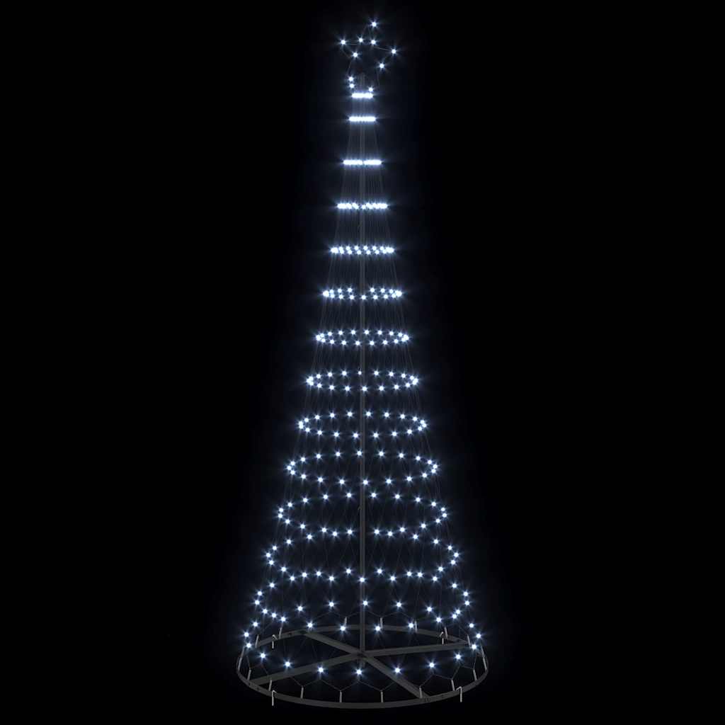 LED Kalėdų medis su 295 LED s stovu Šalta balta 250 cm metalas