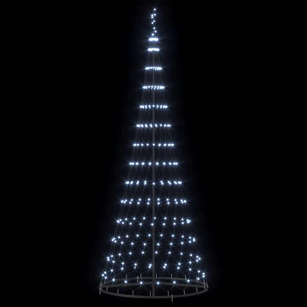 LED Kalėdų medis su 295 LED s stovu Šalta balta 250 cm metalas