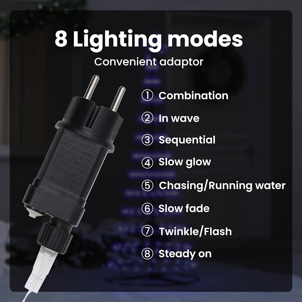 LED Kalėdų medis su 295 LED s stovu Mėlyna 250 cm metalas