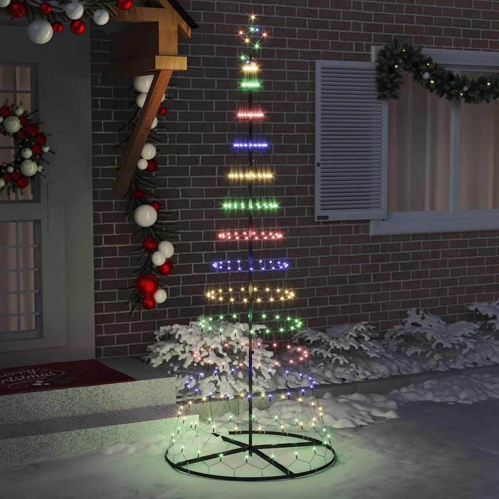 LED Kalėdų medis Įvairiaspalvis 250 cm metalas