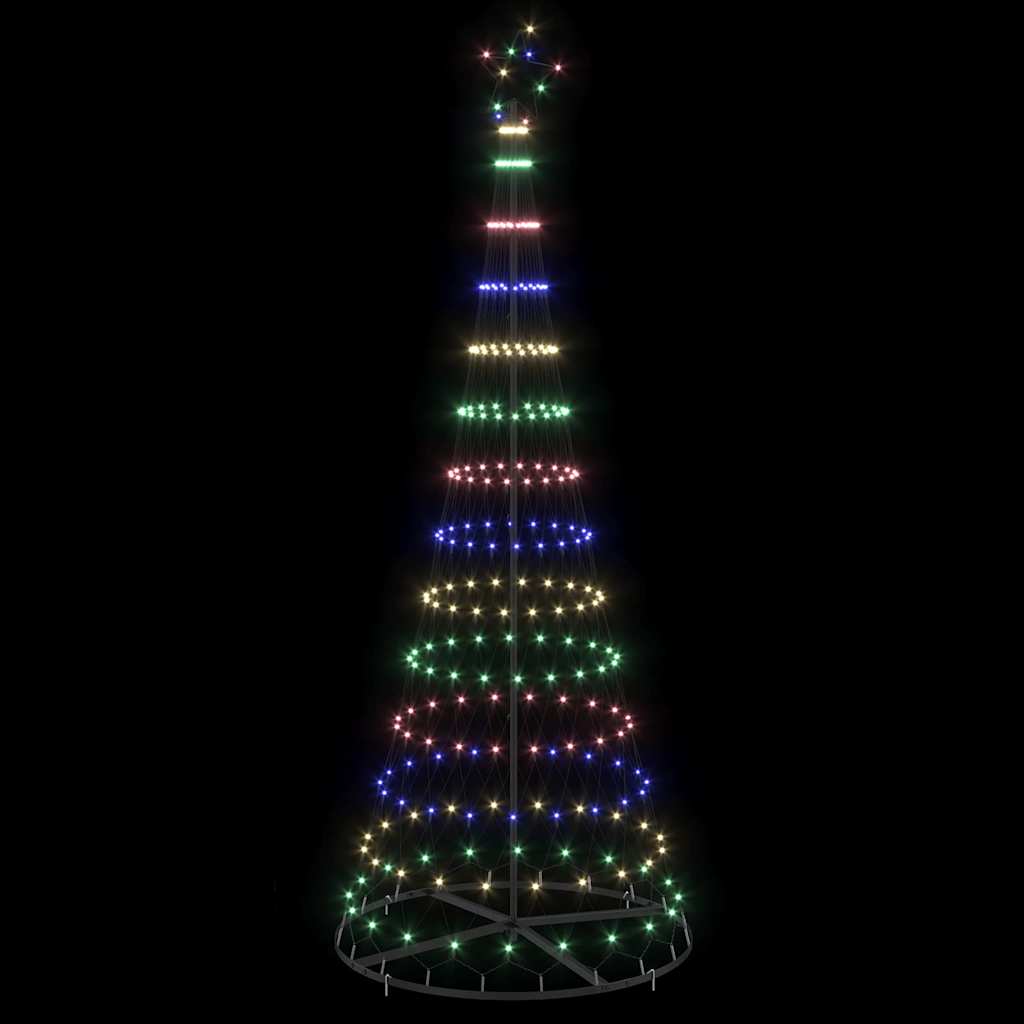 LED Kalėdų medis Įvairiaspalvis 250 cm metalas