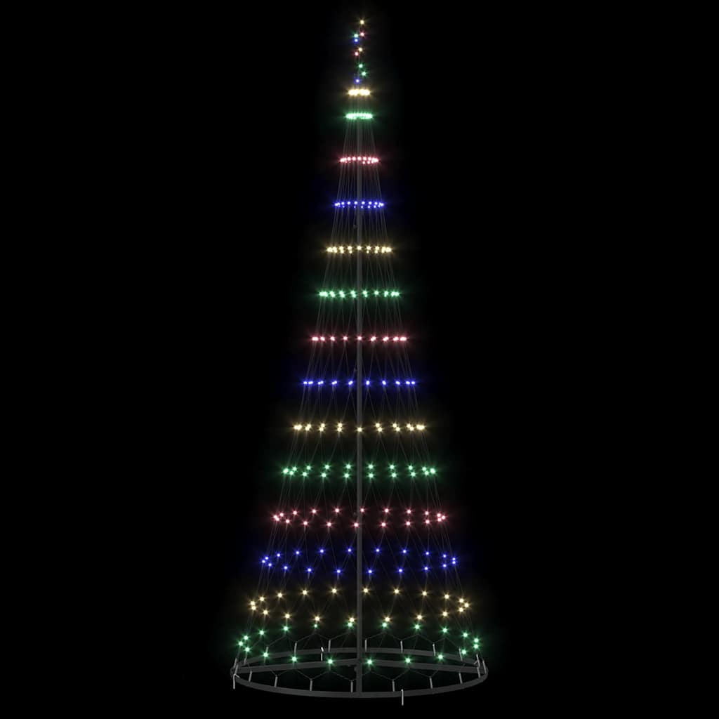 LED Kalėdų medis Įvairiaspalvis 250 cm metalas