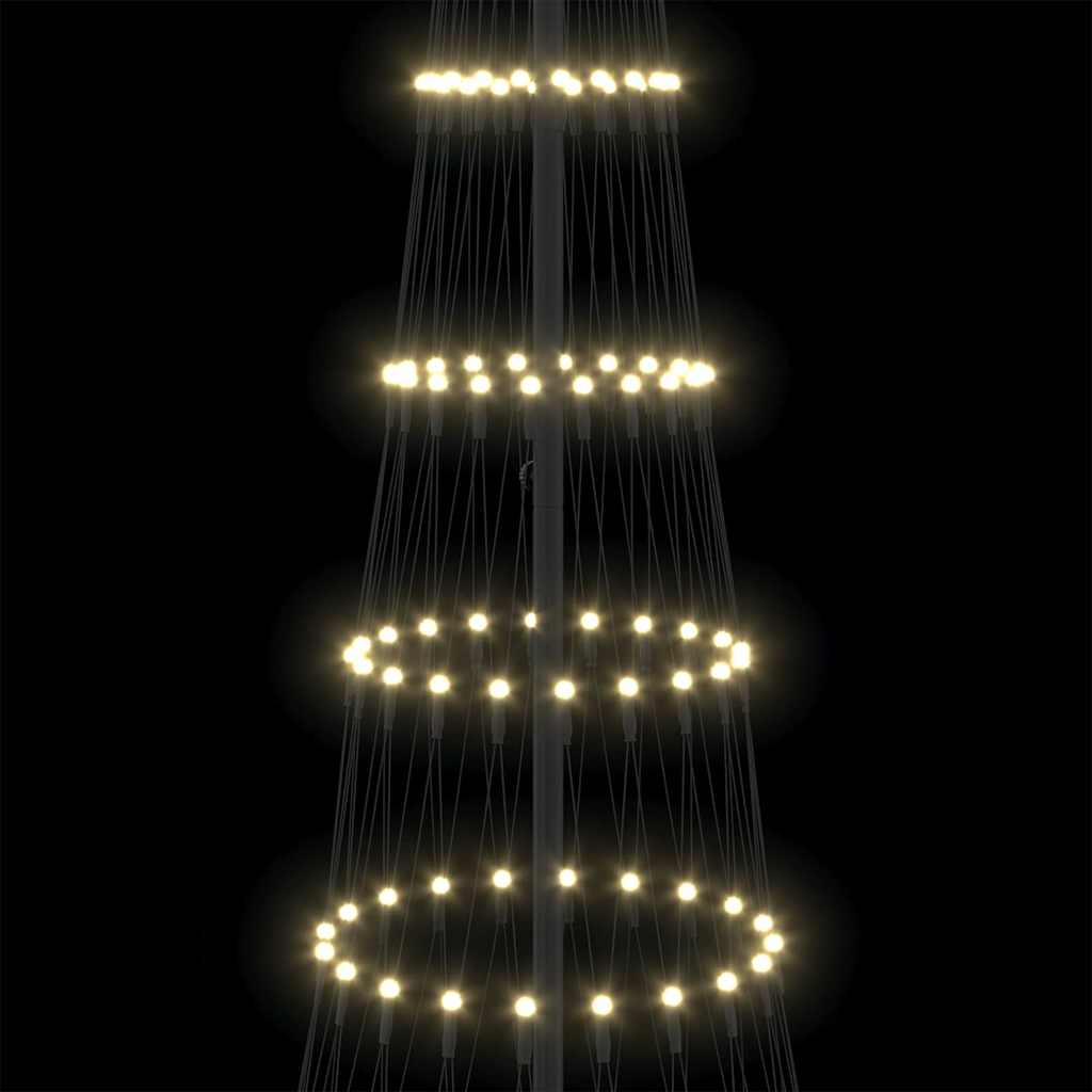 LED Kalėdų medis Šilta balta 302,5 cm metalas