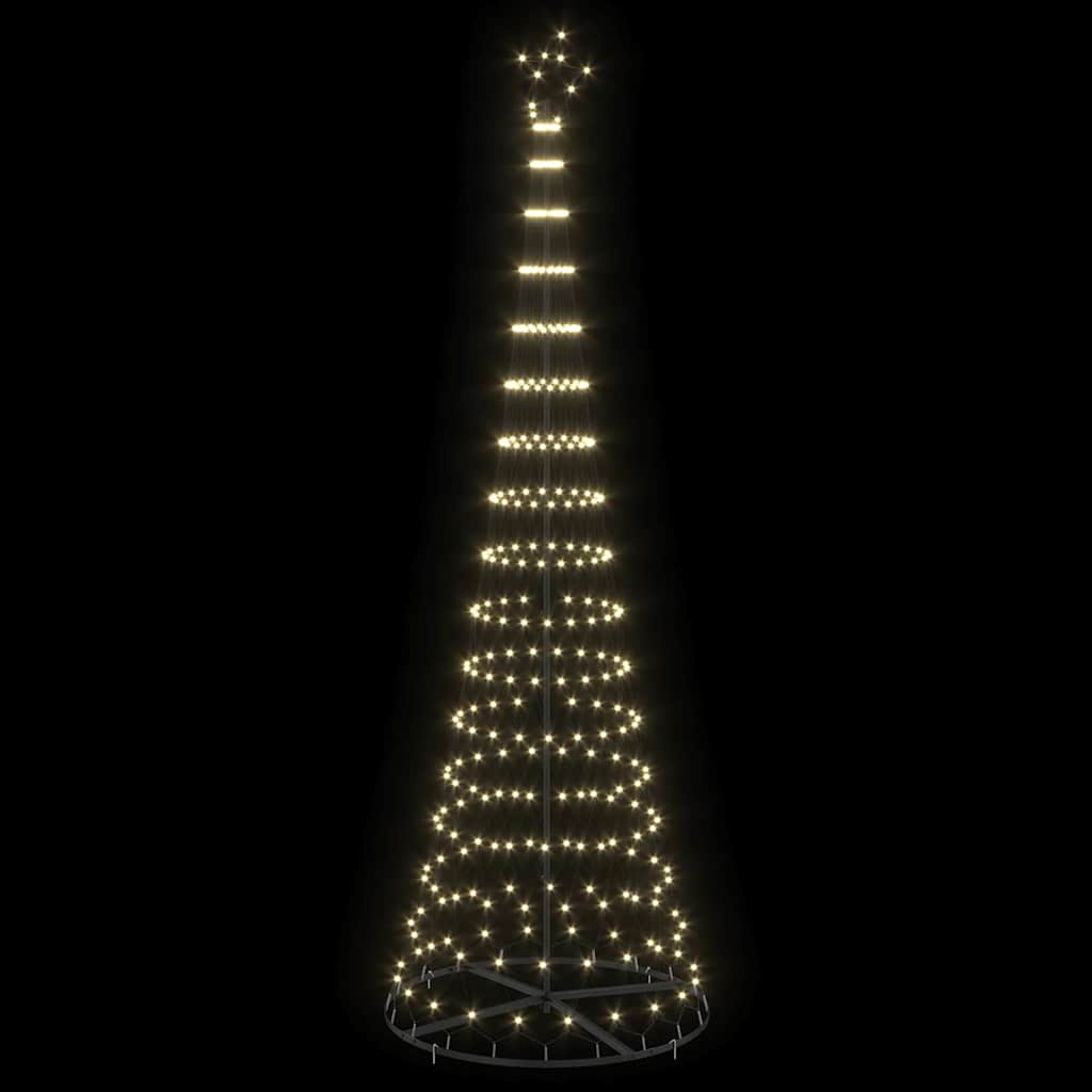LED Kalėdų medis Šilta balta 302,5 cm metalas