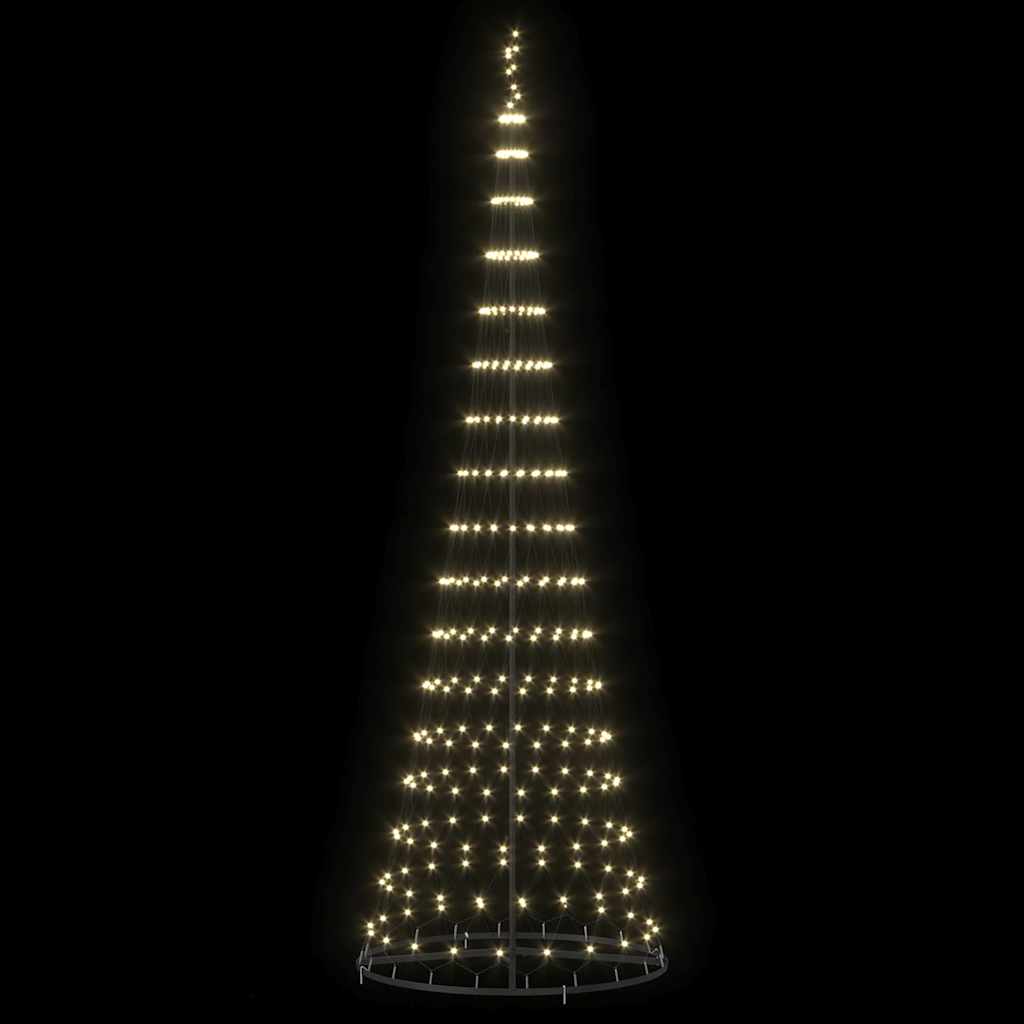 LED Kalėdų medis Šilta balta 302,5 cm metalas