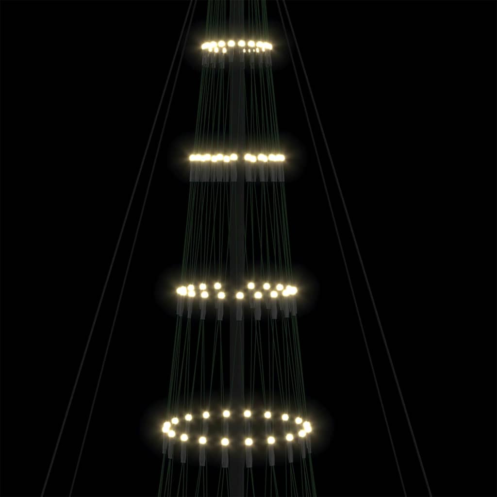 LED Kalėdų medis Šilta balta 400 cm metalas