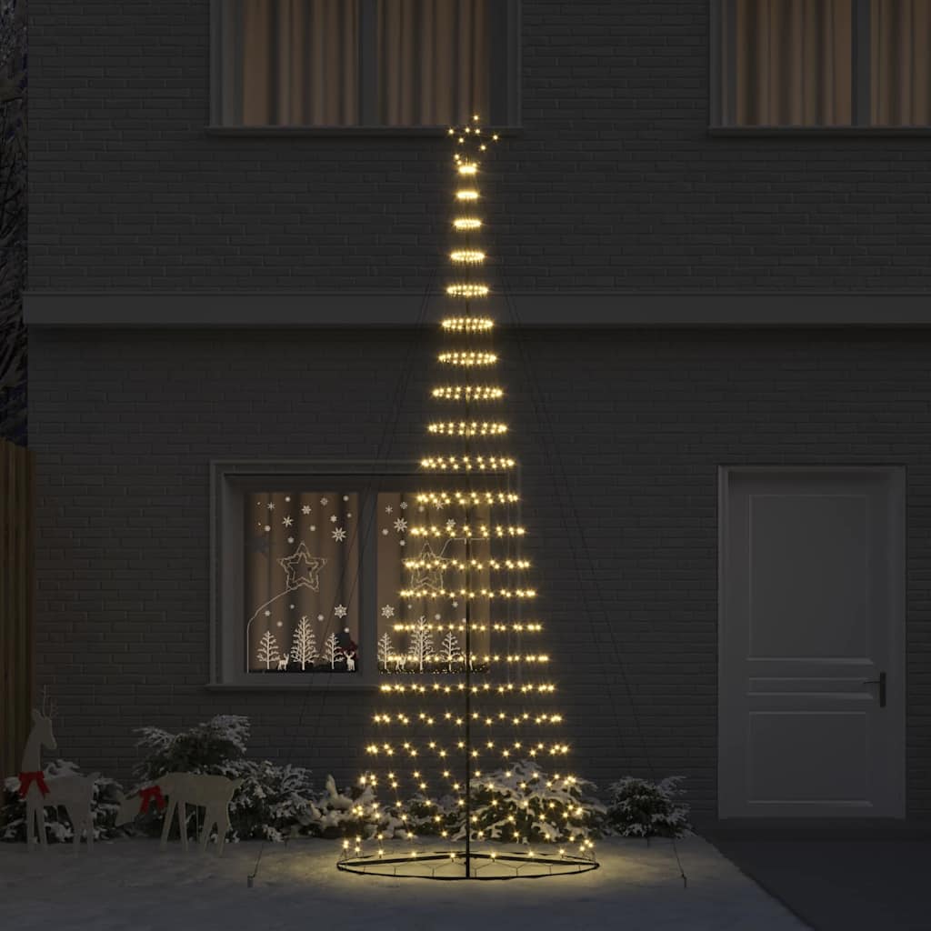 LED Kalėdų medis Šilta balta 400 cm metalas