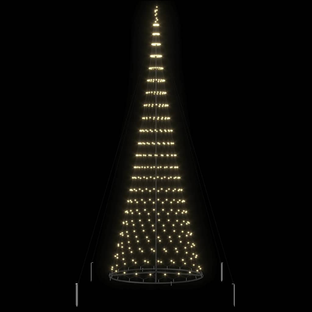 LED Kalėdų medis Šilta balta 400 cm metalas