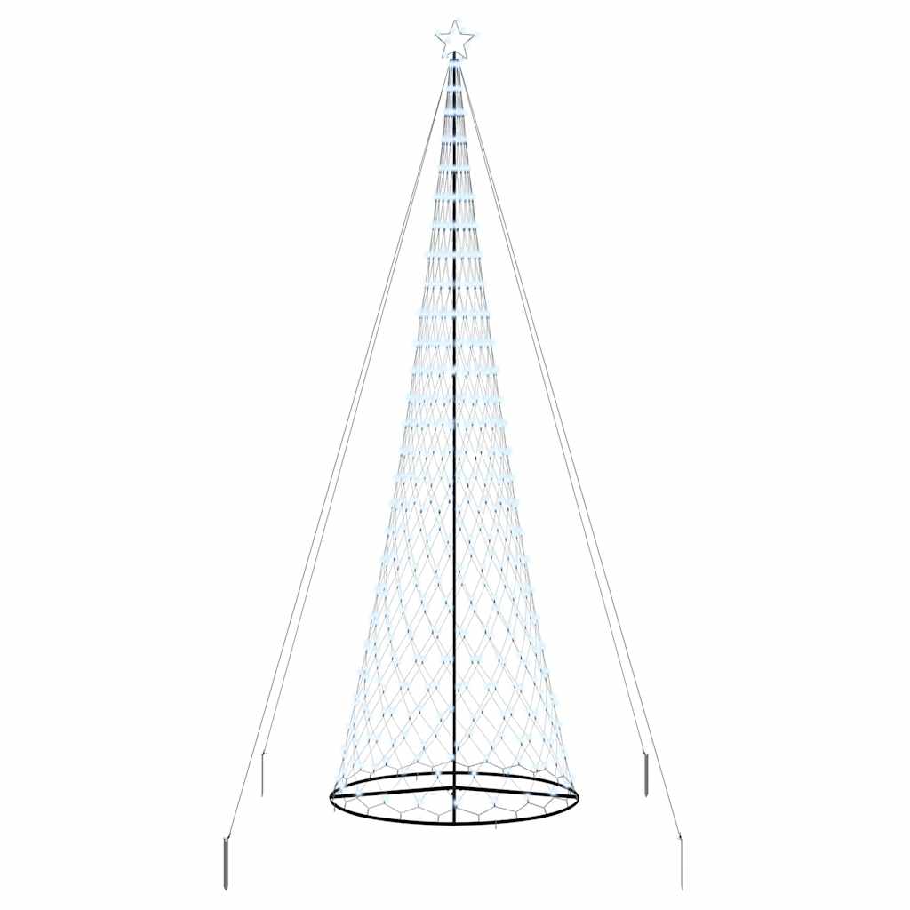 LED Kalėdų medis Šaltas baltas 400 cm metalas