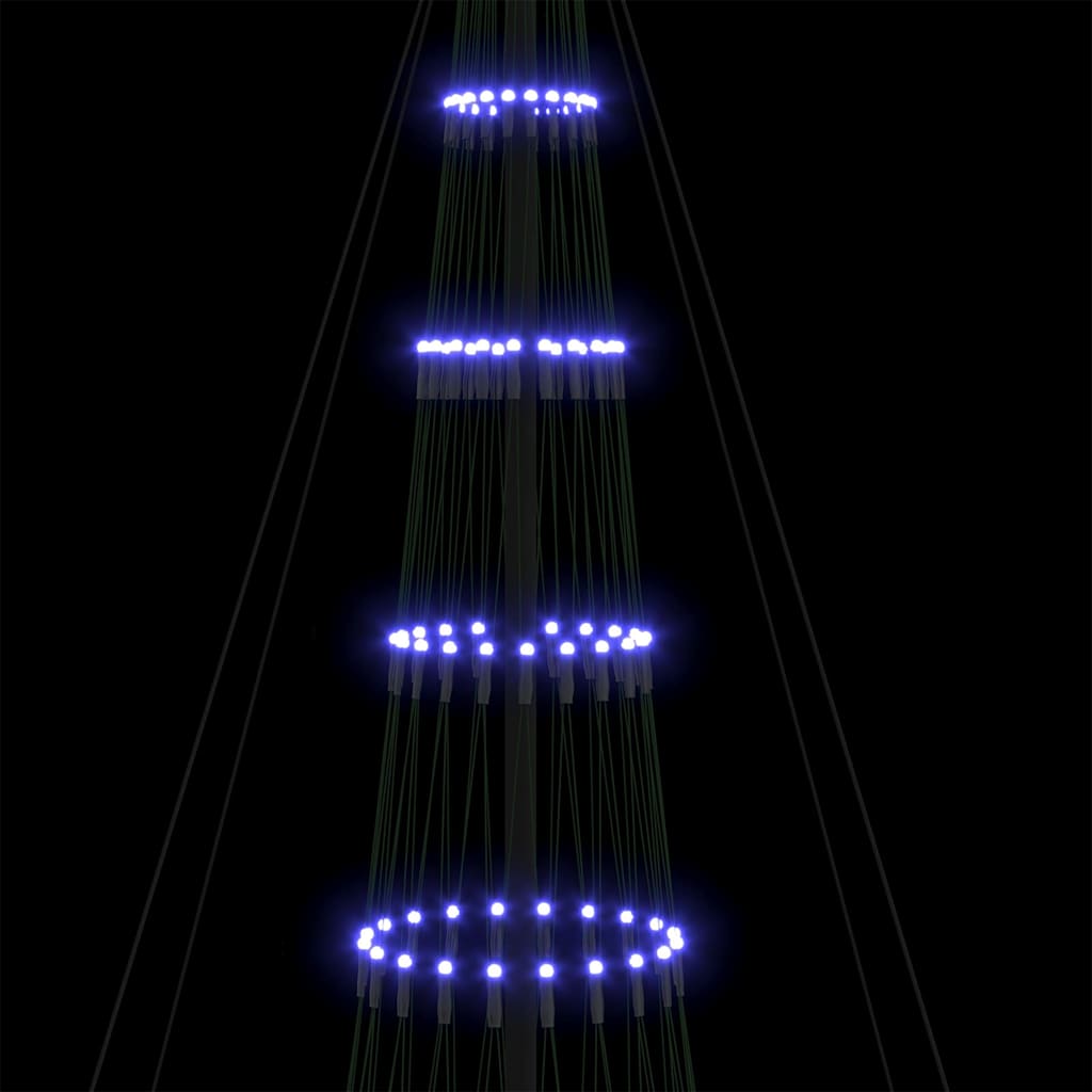 LED Kalėdų medis Mėlyna 400 cm metalas