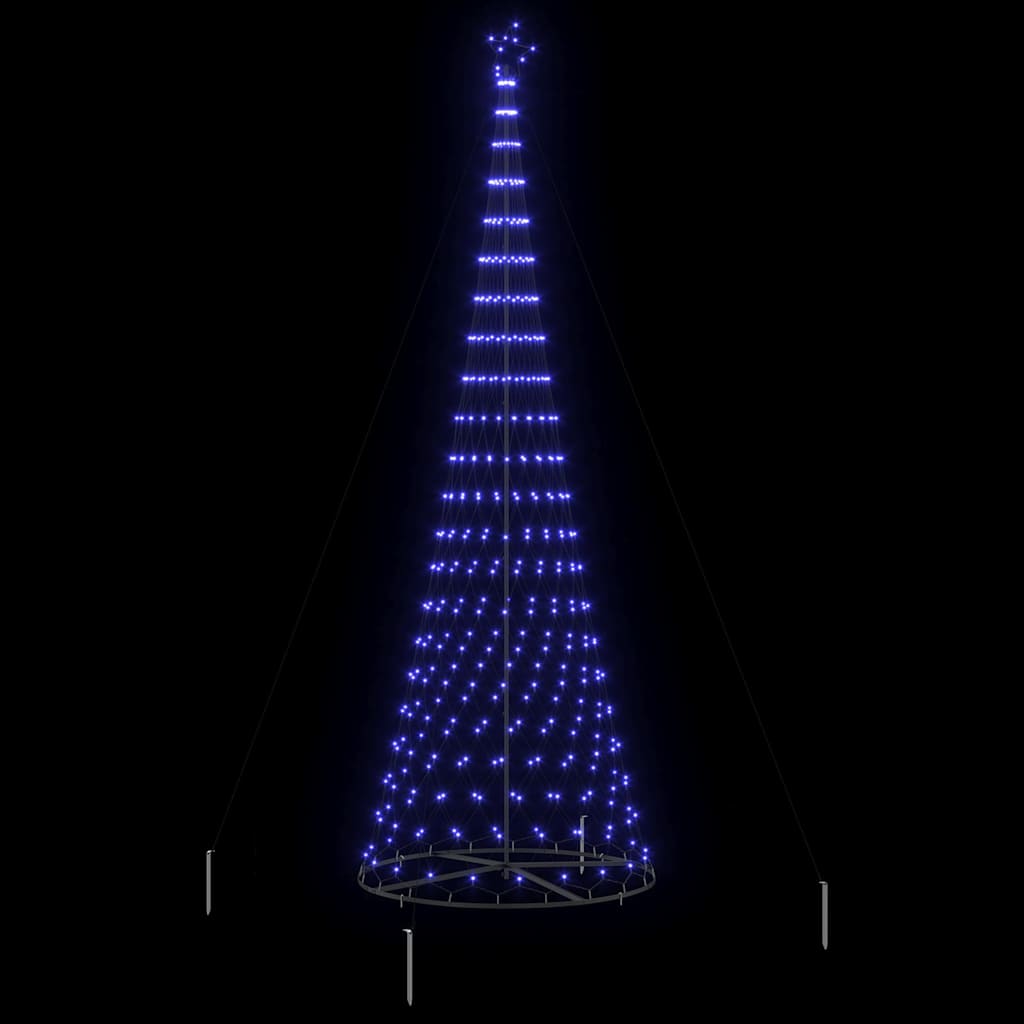 LED Kalėdų medis Mėlyna 400 cm metalas