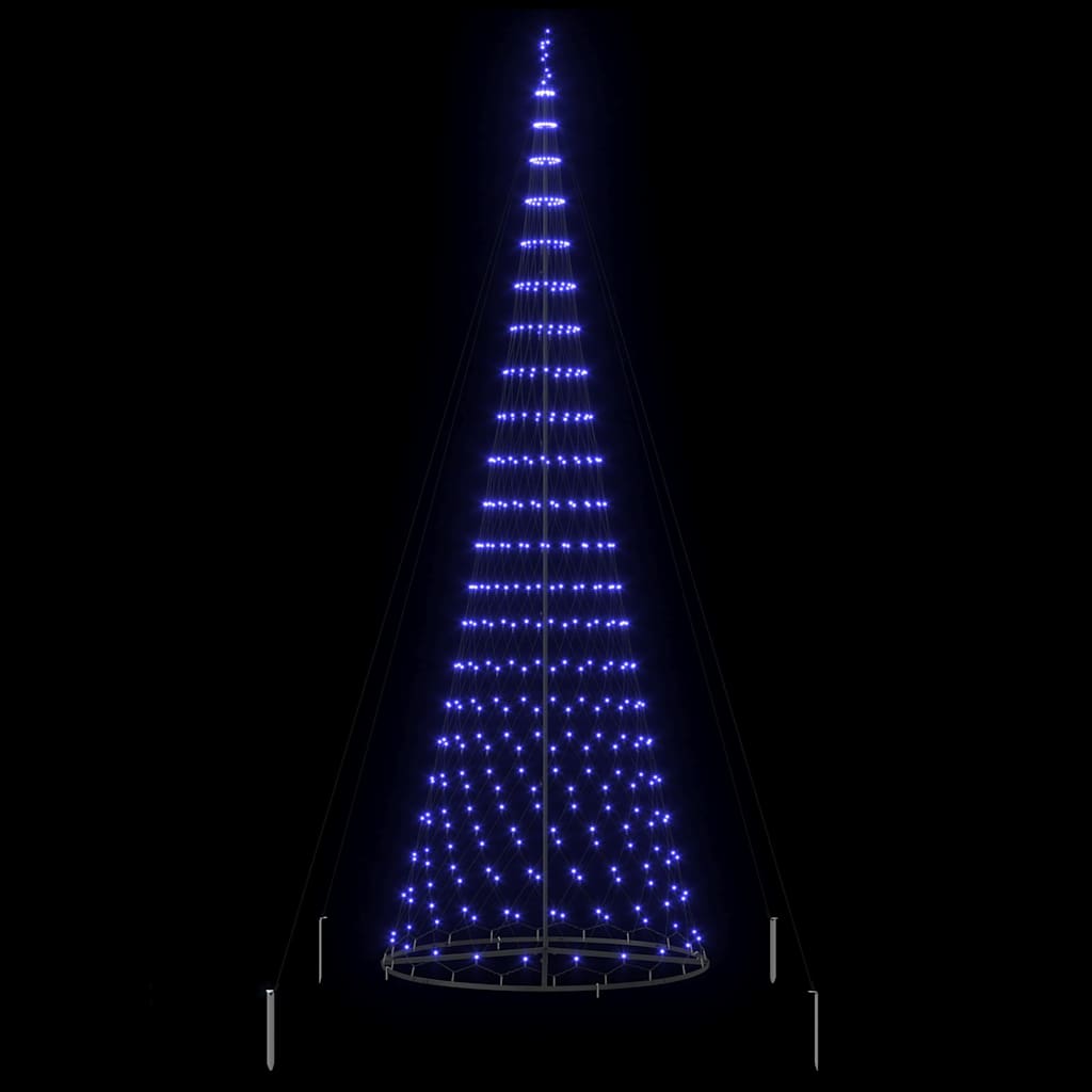 LED Kalėdų medis Mėlyna 400 cm metalas