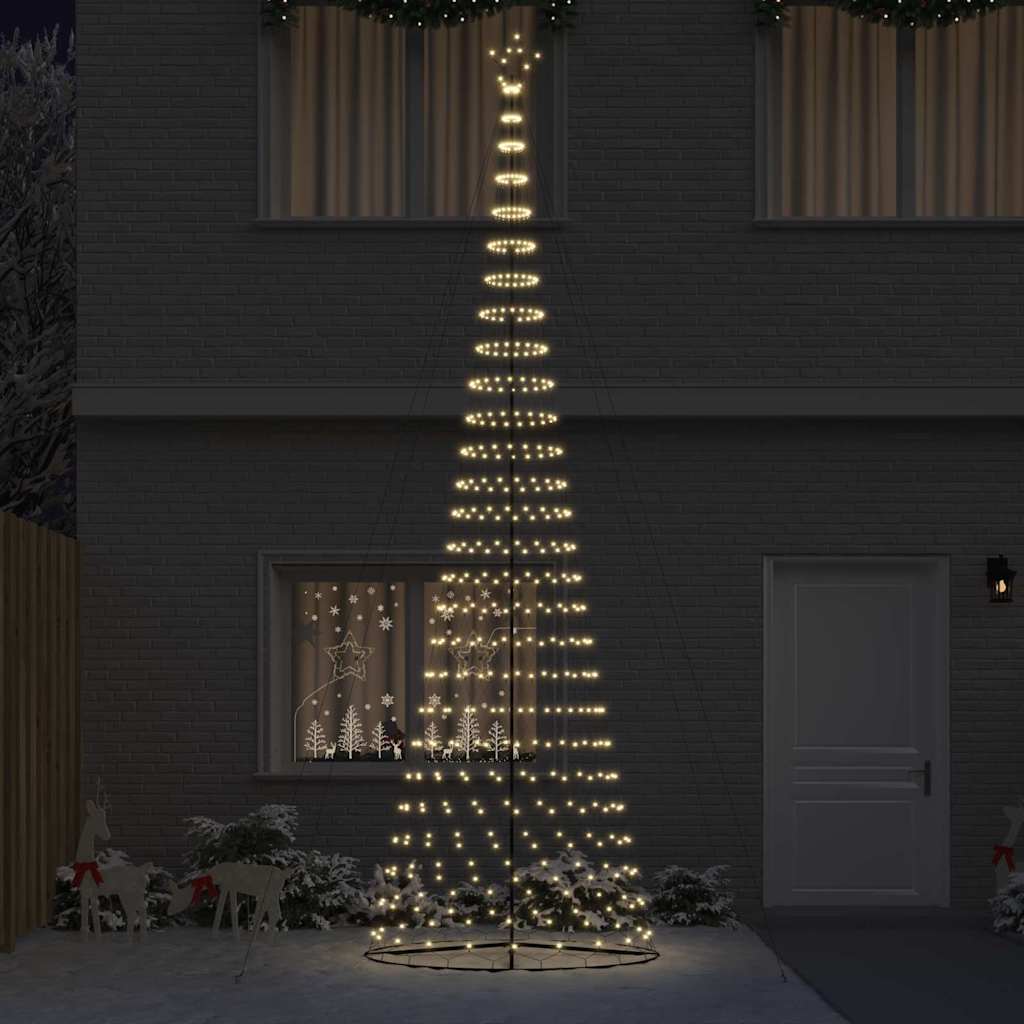 LED Kalėdų medis Šilta balta 500 cm metalas