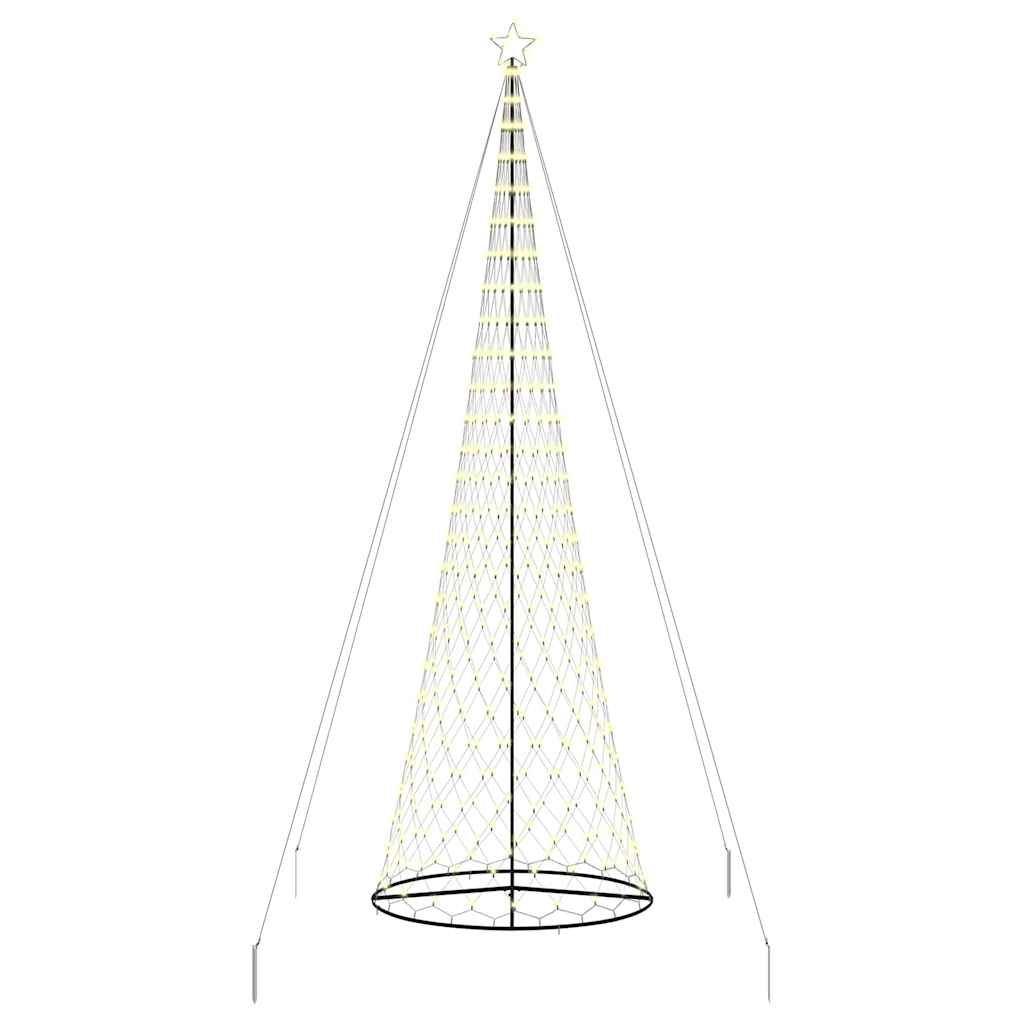 LED Kalėdų medis su 555 LED s stovu Šilta balta 500 cm metalas