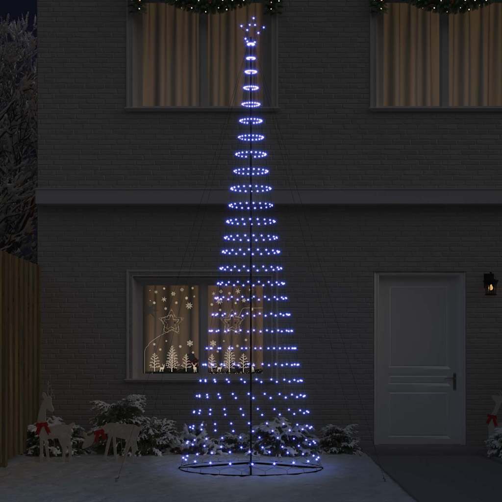 LED Kalėdų medis Mėlyna 500 cm metalas