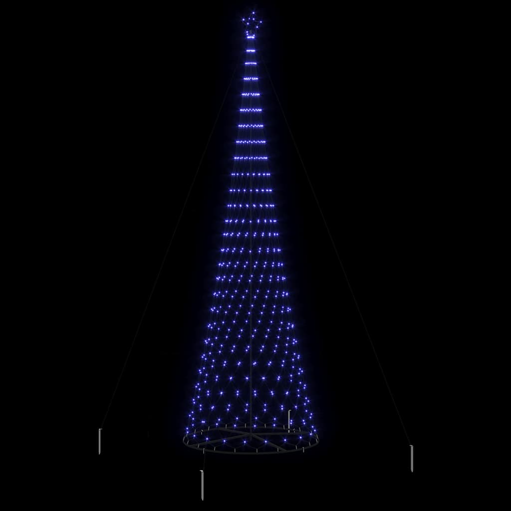 LED Kalėdų medis Mėlyna 500 cm metalas