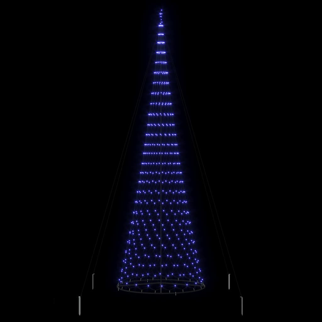LED Kalėdų medis Mėlyna 500 cm metalas